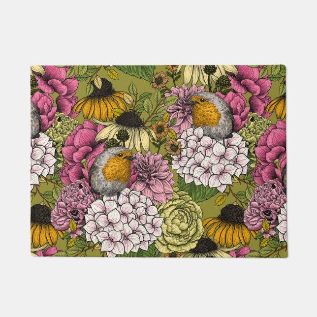 Tapete Robins no jardim 2 (Frente)