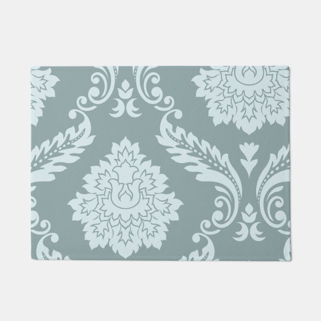 Tapete Rococo Damask Art I Duck Egg Blue+Teal (Frente)