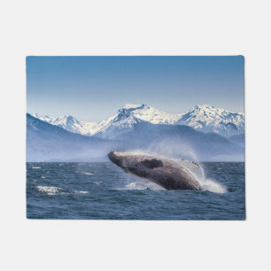 Tapete Rompendo a baleia de Humpback em Alaska