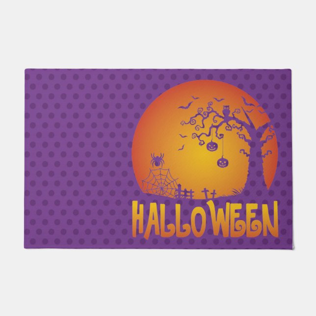 TAPETE ROPULAGEM COM ÁRVORES NOTURNAS DE LARANJA (Frente)