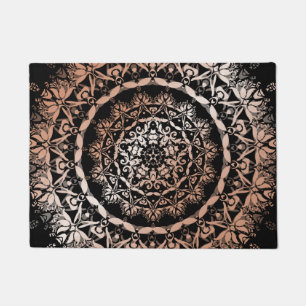 Tapete Rosa Black Floral Mandala