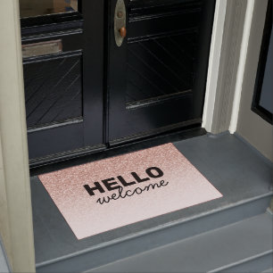 Tapete Rosa Rosa Rosa Dourada Brilhante Ombre Olá Boas-vi