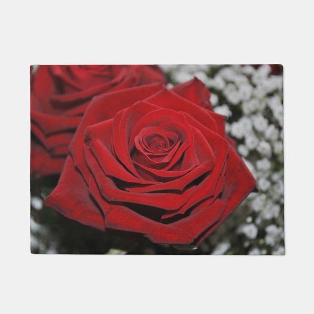 Tapete Rosa vermelha bonita (Frente)