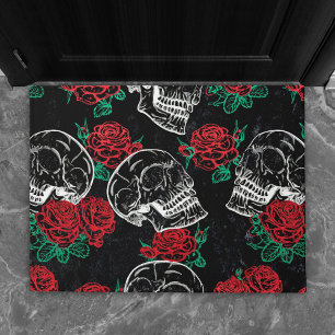 Tapete Rosa vermelha  Grelha de Grunge Moderna em dificul