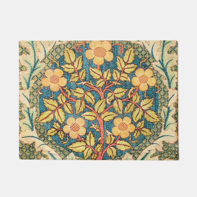 Tapete Rosa Wreath Por William Morris (Frente)