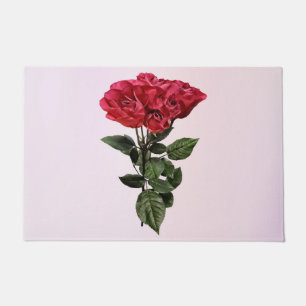 Tapete Rosas Vermelhas e Folhas