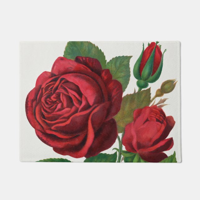 Tapete Rose Print Rochester Lithographing and Printing Co (Frente)