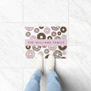 Tapete Rosquinhas Rosa, Rosquinhas Marrons, Espelhos, Seu