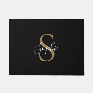 Tapete Roteiro de Monograma Personalizado Elegante Person