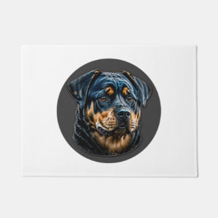 Tapete Rottweiler preto
