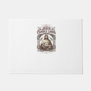 Tapete Rótulo de Vela Jesus Vela Jesus Fé Cristã Vi