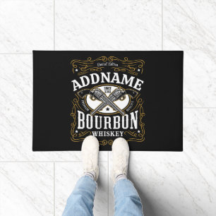 Tapete Rótulo Whiskey do Bourbon Vintage Personalizado