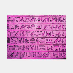 Tapete Roxo dos Hieroglifos Antigos Egípcios