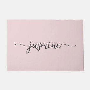 Tapete Roxo Simples Feminino Personalizado Monograma Nome