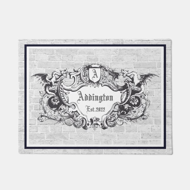 Tapete Royal Gothic Crest Door Mat (Frente)