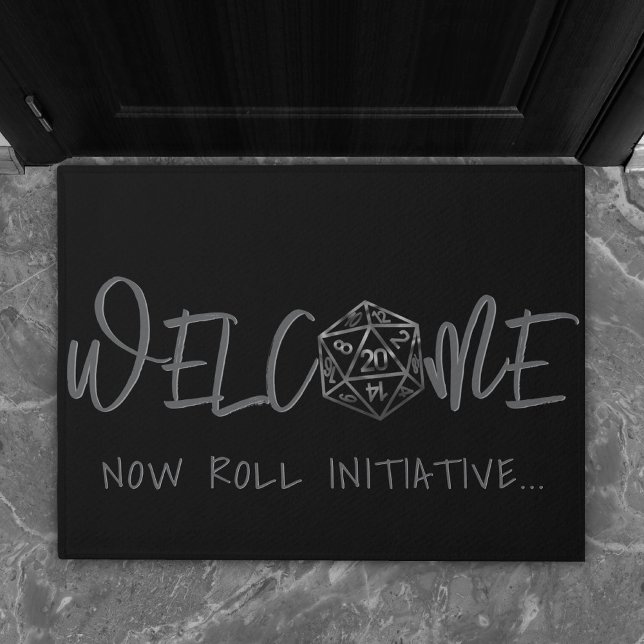 Tapete RPG Dice | Fantasy Tabletop Retro Gamer Welcome (Criador carregado)