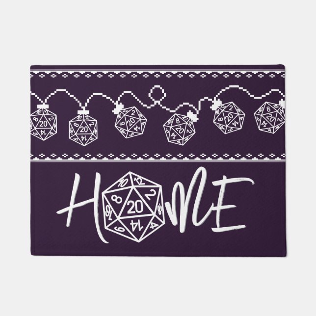 Tapete RPG Luzes roxas | Fantasy Tabletop Gamer Dice (Frente)