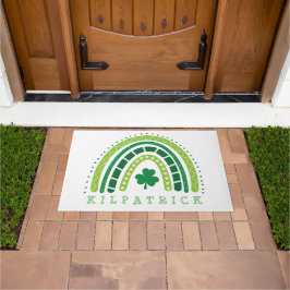 Tapete Rua. Boho Rainbow Shamrock do dia de Patrick