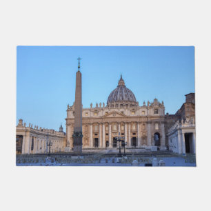 Tapete Rua. Praça de Peter em Cidade Vaticano - Roma, It