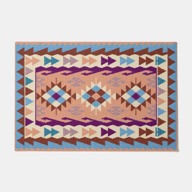 Tapete Rug Colorida Oriental Kilim (Frente)
