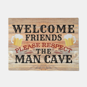 Tapete RUSTIC Barn Wood Funny BEEER CAVE Bem-vindo