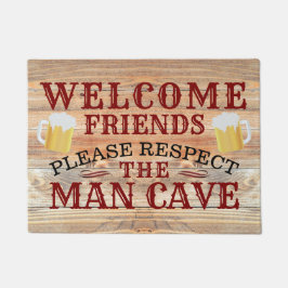 Tapete RUSTIC Barn Wood Funny BEER MAN CAVE | Bem-vindo