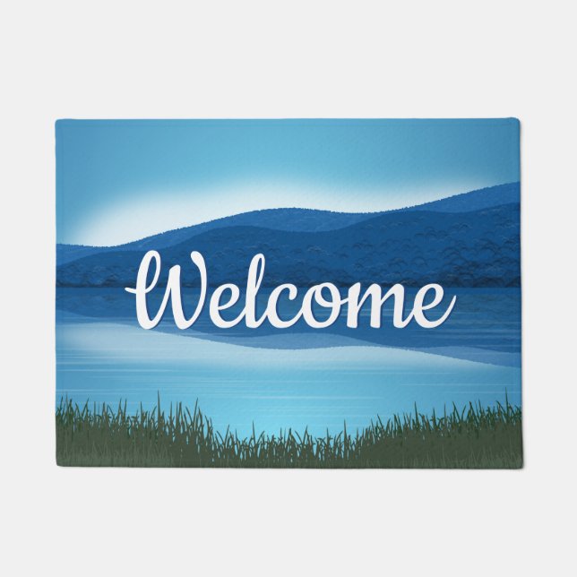 Tapete Rustic Lake "Welcome" Door Mat (Frente)