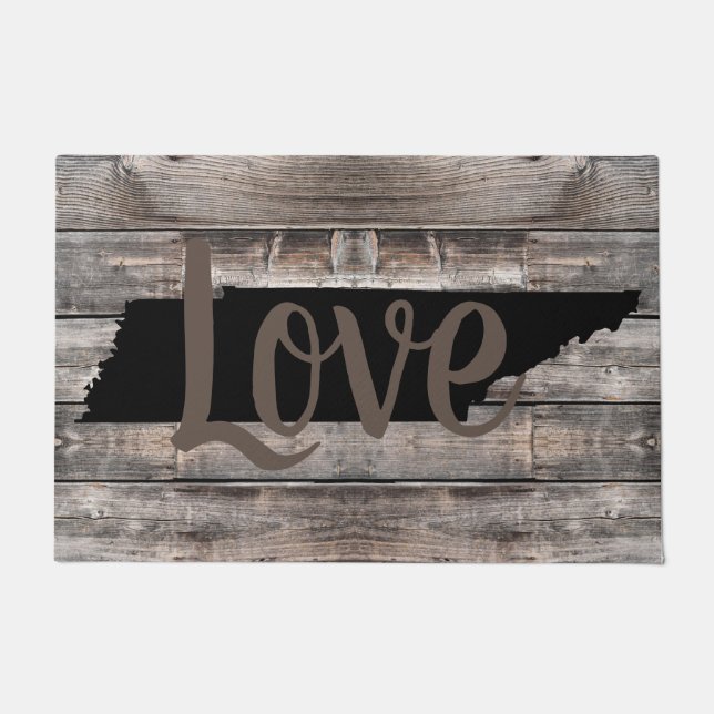 Tapete rustic TENNESSEE LOVE in script | Matéria-prima (Frente)