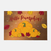 Rustic Woodsy Olá Pumpkin Fall Folaves