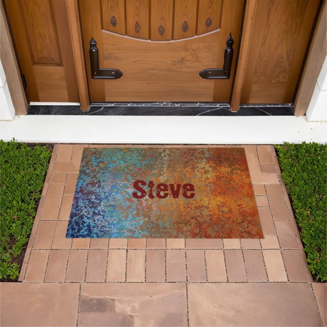 Tapete Rusty, Verdigris, Grunge Steampunk Personalizado (Ar livre)