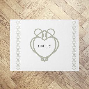 Tapete Sage Green Irish Celtic Swan Love Knot Family