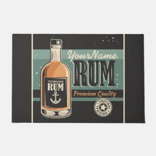Tapete Sailor Personalizado Rum Liquor Bottle Sign