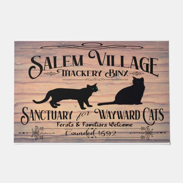 Tapete Salem Village Cat Sanctuary Doormat (Frente)