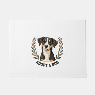 Tapete Salve Uma Vida Adote um Cachorro Ilustração Vintag