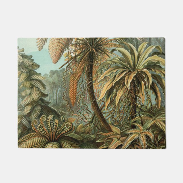 Tapete Samambaia Palmeira Antiga Arte Botânica de Samamba (Frente)