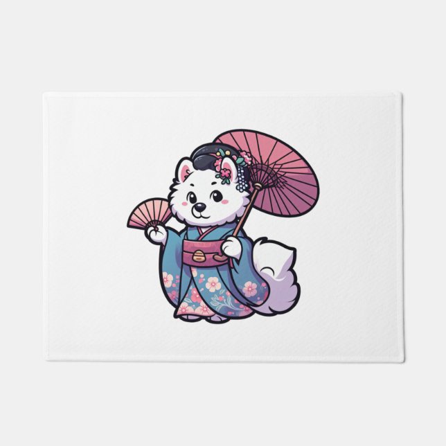 Tapete Samoyed Dog Kimono (Frente)
