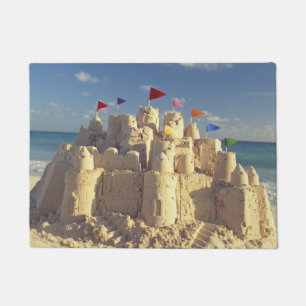 Tapete Sandcastle na praia