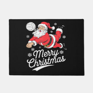 Tapete Santa Playing Volleyball Christmas Pajama Cool Spo