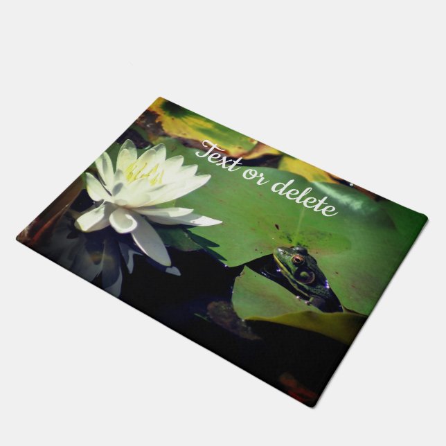 Tapete Sapo Admitindo Lily de Água Personalizada (Inclinado)