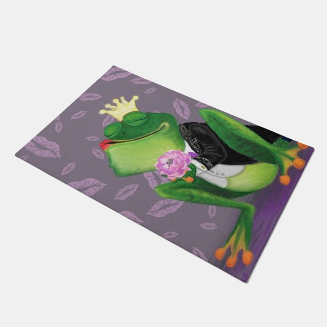 Tapete Sapo Príncipe Doormat - Kissy (Inclinado)