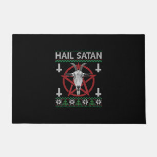 Tapete Satã de granizo Cabeça Pentagram Funny Satanás