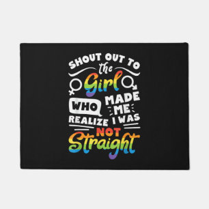 Tapete Saudação à Garota Orgulho Lésbico Camiseta LGBT G