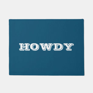 Tapete Saudação ou nome "Howdy", Ocean Blue