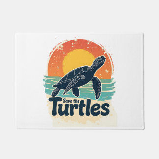 Tapete Save The Turtles Animal Rights Sea Turtle Retro St