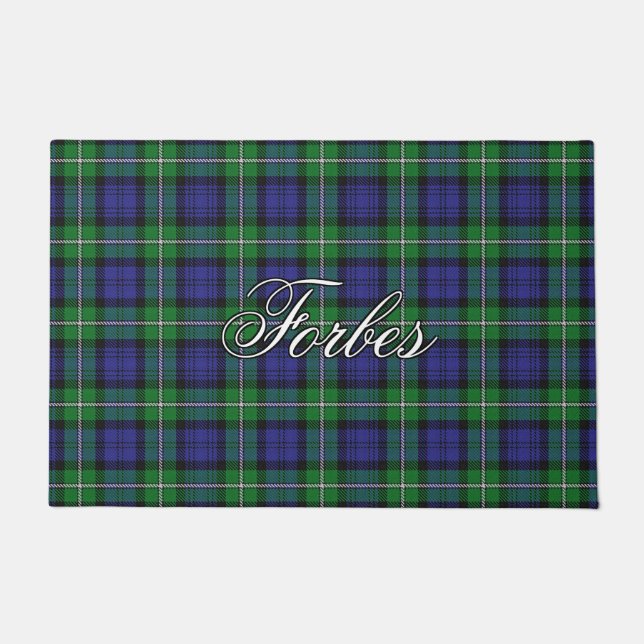 Tapete Scots Vista Clan Forbes Xadrez Tartan (Frente)