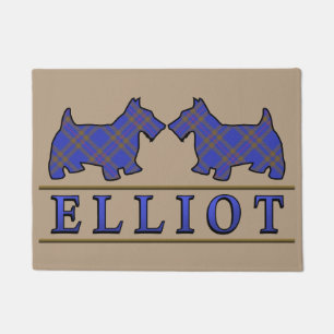 Tapete Scottish Clan Elliot Tartan Scottie Dogs
