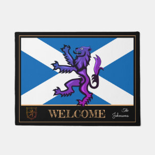 Tapete Scottish Flag & Lion, Scotland house mats /sport