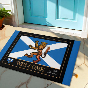 Tapete Scottish Flag & Lion, Scotland house mats/sport