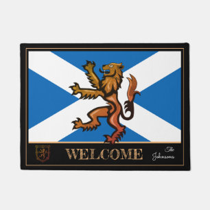 Tapete Scottish Flag & Lion, Scotland house mats /sport