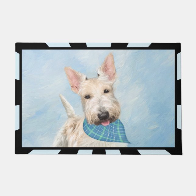 Tapete Scottish Terrier Wheaten Dog Painting (Frente)